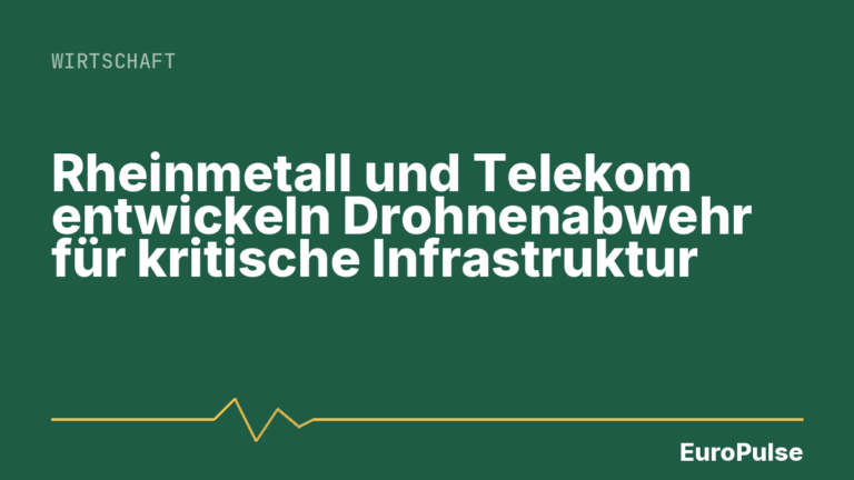 Rheinmetall und Telekom entwickeln Drohnenabwehr für kritische Infrastruktur