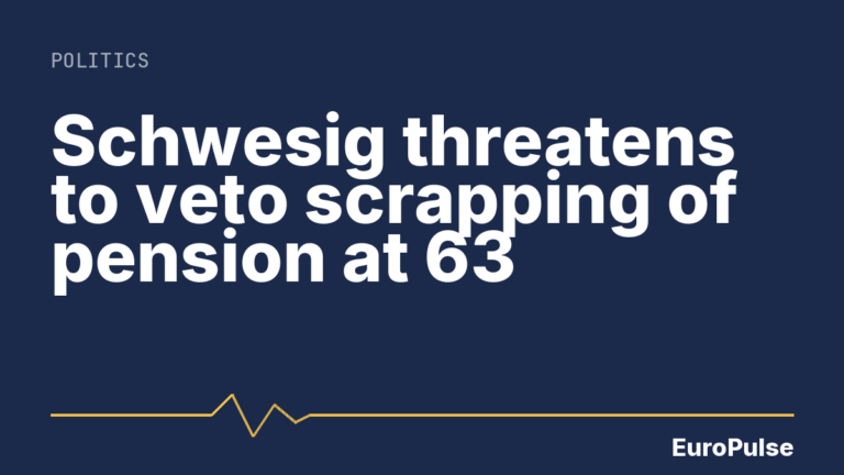 Schwesig threatens to veto scrapping of pension at 63