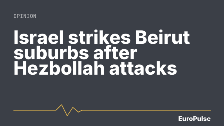 Israel strikes Beirut suburbs after Hezbollah attacks