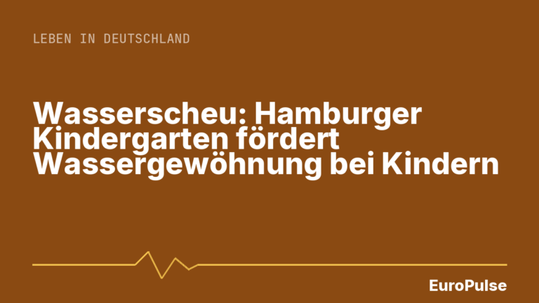 Wasserscheu: Hamburger Kindergarten fördert Wassergewöhnung bei Kindern