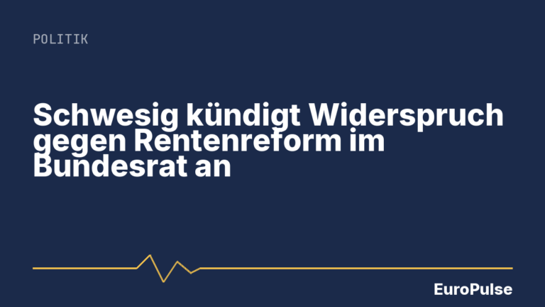 Schwesig kündigt Widerspruch gegen Rentenreform im Bundesrat an