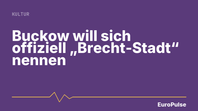 Buckow will sich offiziell „Brecht-Stadt“ nennen