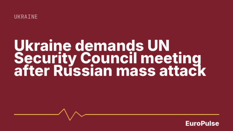 Ukraine demands UN Security Council meeting after Russian mass attack