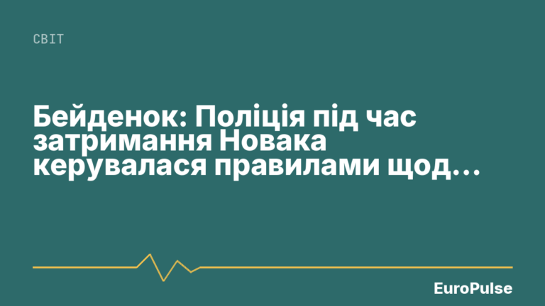 Бейденок: Поліція під час затримання Новака керувалася правилами щодо злочинів на ґрунті ненависті