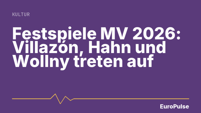 Festspiele MV 2026: Villazón, Hahn und Wollny treten auf