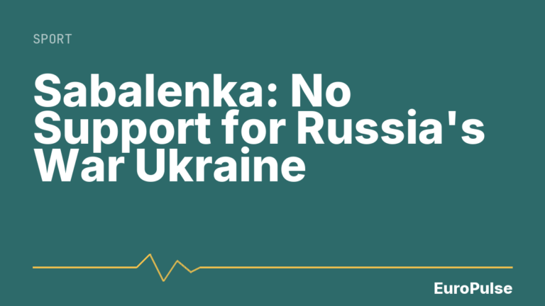 Sabalenka: No Support for Russia’s War Ukraine