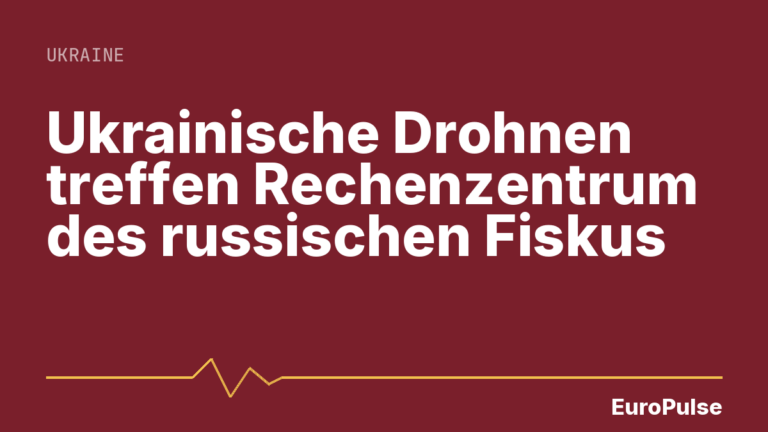 Ukrainische Drohnen treffen Rechenzentrum des russischen Fiskus