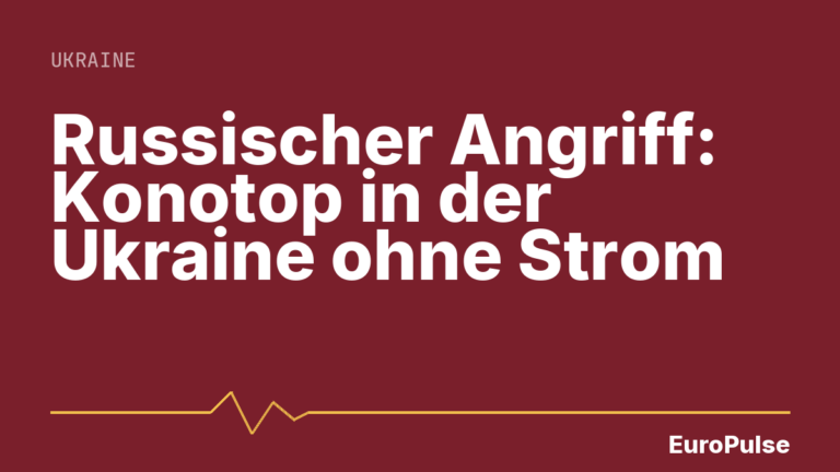 Russischer Angriff: Konotop in der Ukraine ohne Strom