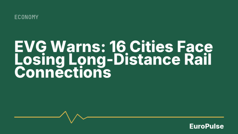 EVG Warns: 16 Cities Face Losing Long-Distance Rail Connections