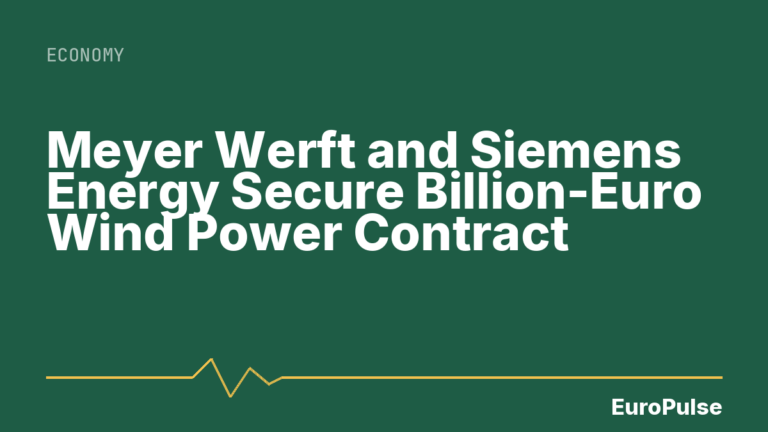 Meyer Werft and Siemens Energy Secure Billion-Euro Wind Power Contract