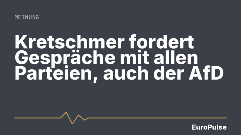 Kretschmer fordert Gespräche mit allen Parteien, auch der AfD