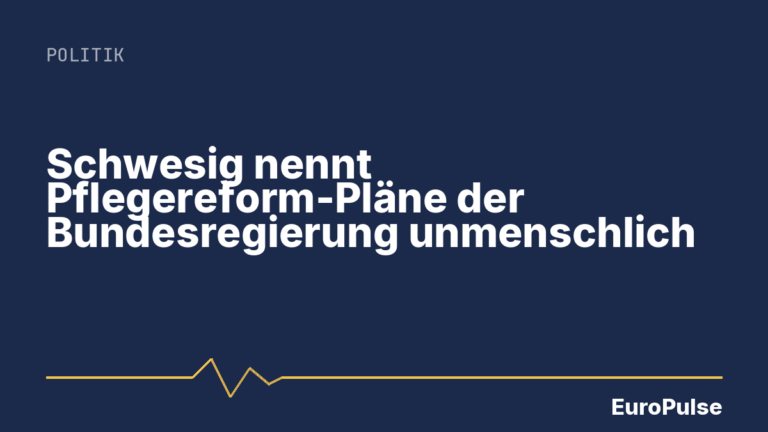 Schwesig nennt Pflegereform-Pläne der Bundesregierung unmenschlich