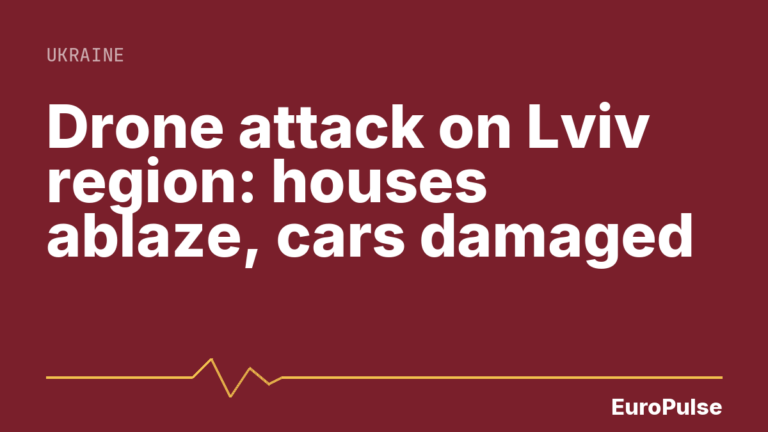 Drone attack on Lviv region: houses ablaze, cars damaged
