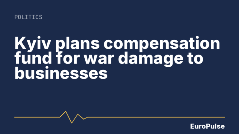 Kyiv plans compensation fund for war damage to businesses
