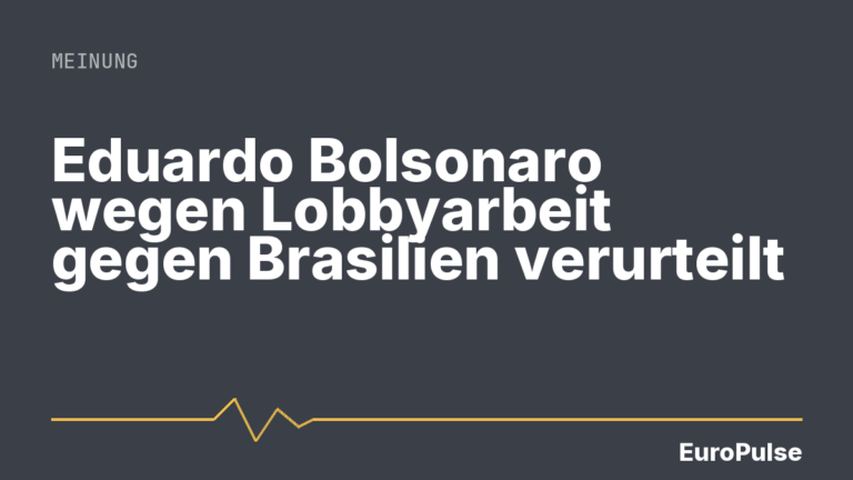 Eduardo Bolsonaro wegen Lobbyarbeit gegen Brasilien verurteilt