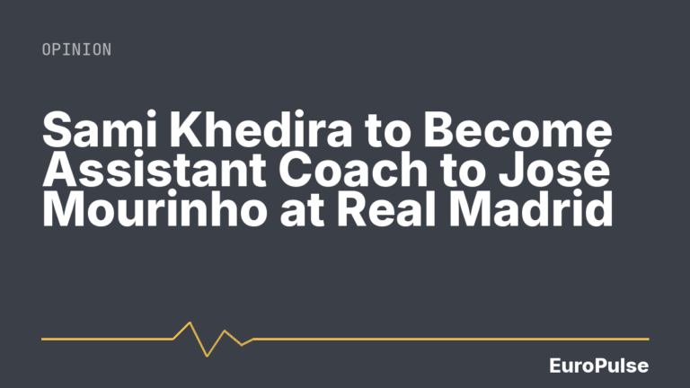 Sami Khedira to Become Assistant Coach to José Mourinho at Real Madrid