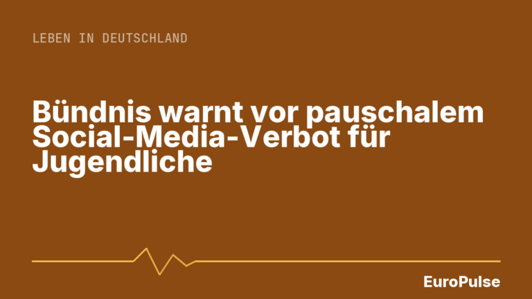 Bündnis warnt vor pauschalem Social-Media-Verbot für Jugendliche