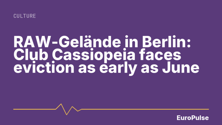 RAW-Gelände in Berlin: Club Cassiopeia faces eviction as early as June