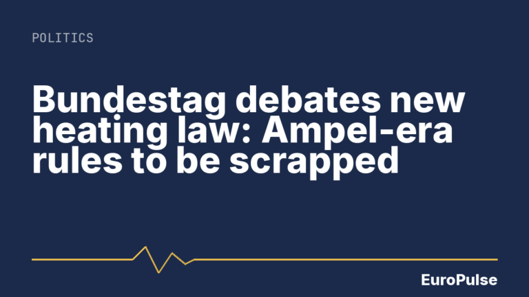 Bundestag debates new heating law: Ampel-era rules to be scrapped