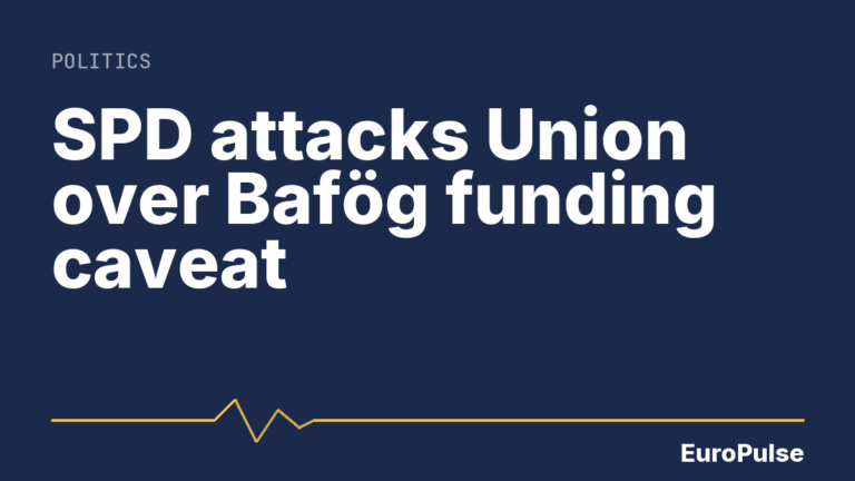 SPD attacks Union over Bafög funding caveat