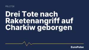 Drei Tote nach Raketenangriff auf Charkiw geborgen