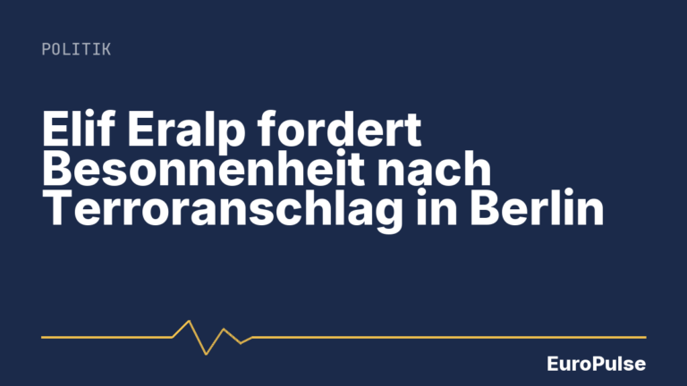 Elif Eralp fordert Besonnenheit nach Terroranschlag in Berlin
