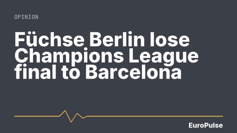 Füchse Berlin lose Champions League final to Barcelona