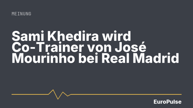 Sami Khedira wird Co-Trainer von José Mourinho bei Real Madrid