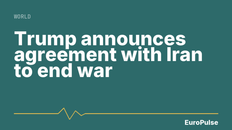 Trump announces agreement with Iran to end war