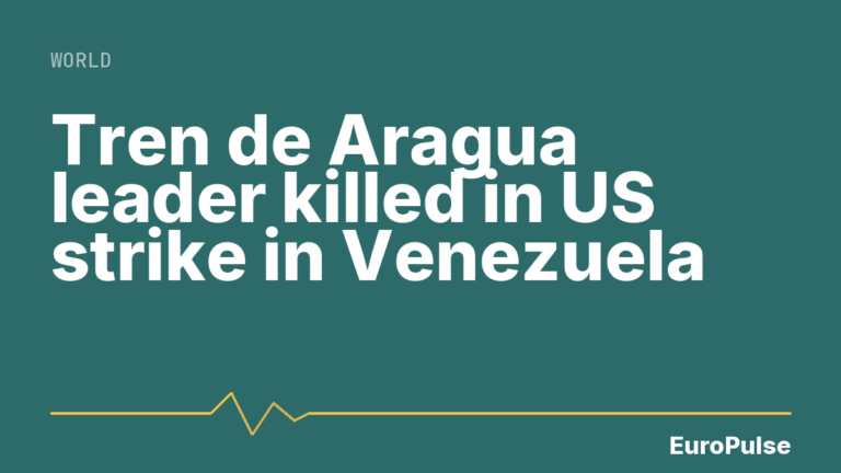 Tren de Aragua leader killed in US strike in Venezuela