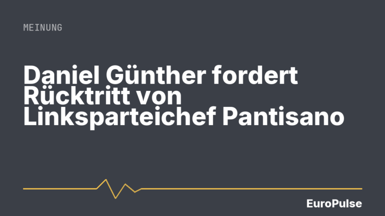 Daniel Günther fordert Rücktritt von Linksparteichef Pantisano