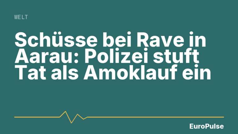 Schüsse bei Rave in Aarau: Polizei stuft Tat als Amoklauf ein