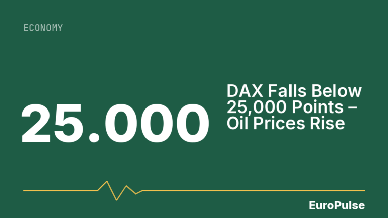 DAX Falls Below 25,000 Points – Oil Prices Rise