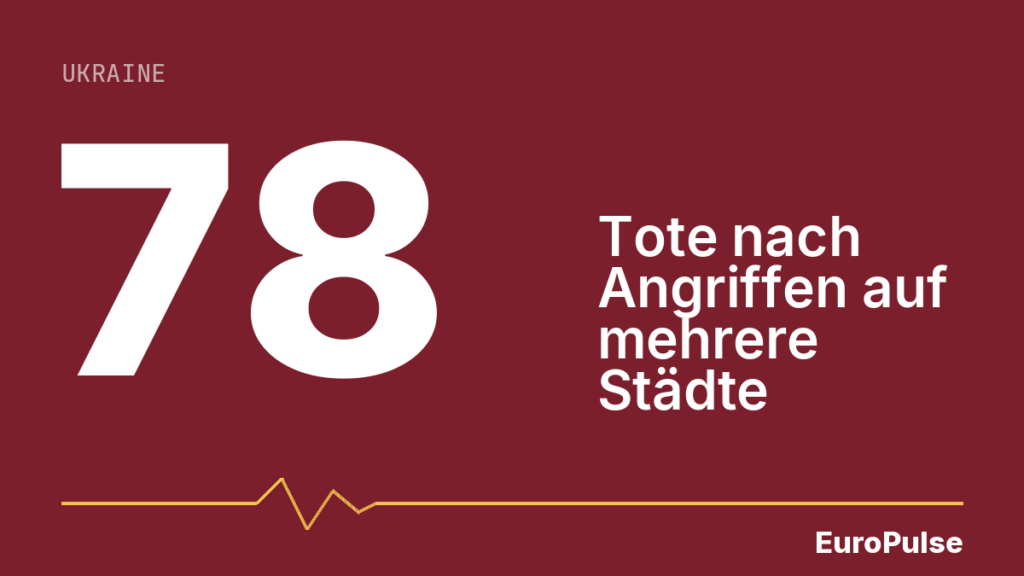 Selenskyj: 78 Tote und 215 Verletzte nach russischen Angriffen