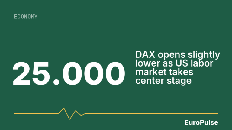 DAX opens slightly lower as US labor market takes center stage