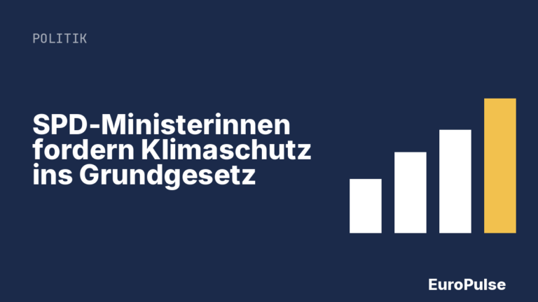 SPD-Ministerinnen fordern Klimaschutz ins Grundgesetz