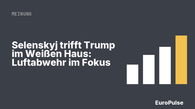 Selenskyj trifft Trump im Weißen Haus: Luftabwehr im Fokus