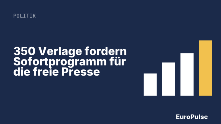 350 Verlage fordern Sofortprogramm für die freie Presse