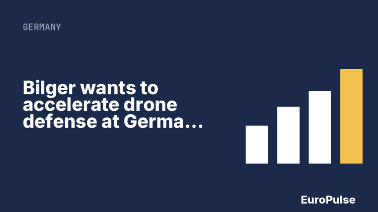 Bilger wants to accelerate drone defense at German airports