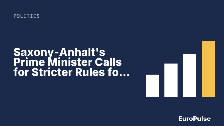 Saxony-Anhalt’s Prime Minister Calls for Stricter Rules for Citizens’ Income Recipients