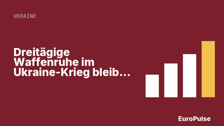 Dreitägige Waffenruhe im Ukraine-Krieg bleibt brüchig