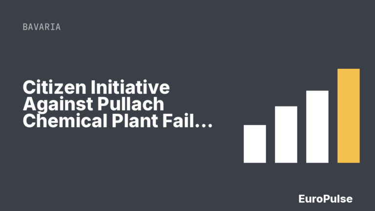 Citizen Initiative Against Pullach Chemical Plant Fails Again in Court