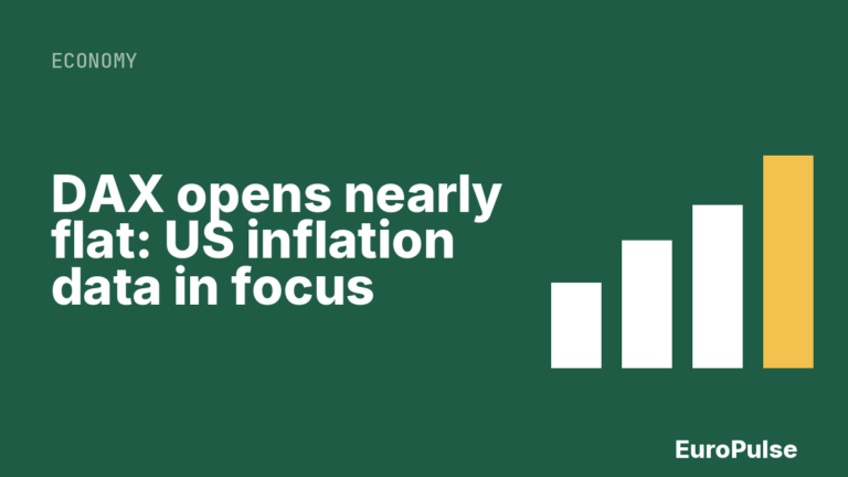 DAX opens nearly flat: US inflation data in focus
