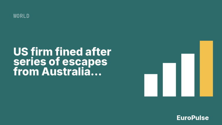 US firm fined after series of escapes from Australian immigration detention centres
