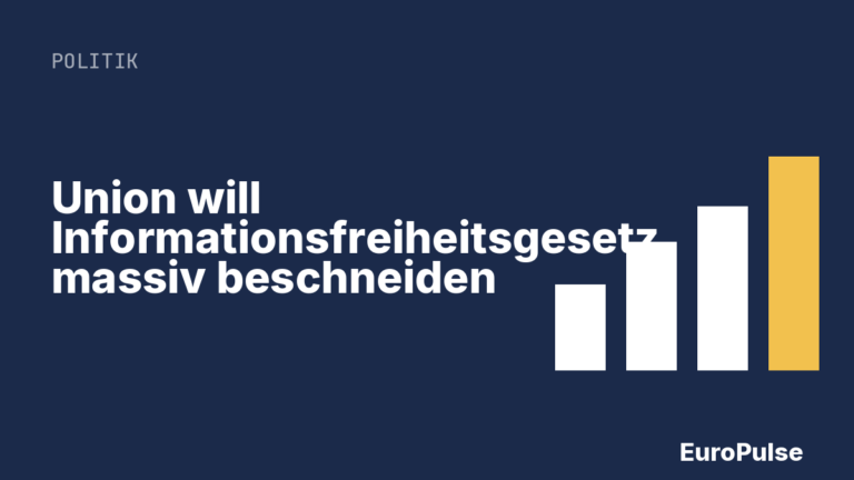Union will Informationsfreiheitsgesetz massiv beschneiden