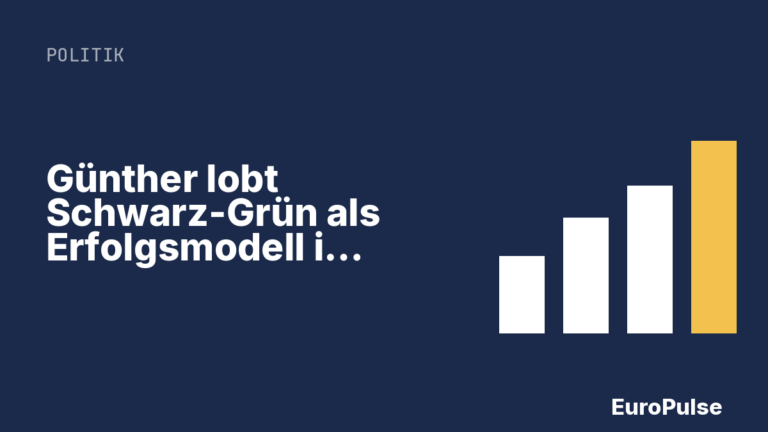 Günther lobt Schwarz-Grün als Erfolgsmodell in Schleswig-Holstein