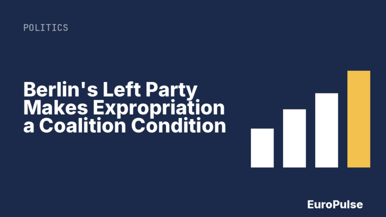 Berlin’s Left Party Makes Expropriation a Coalition Condition