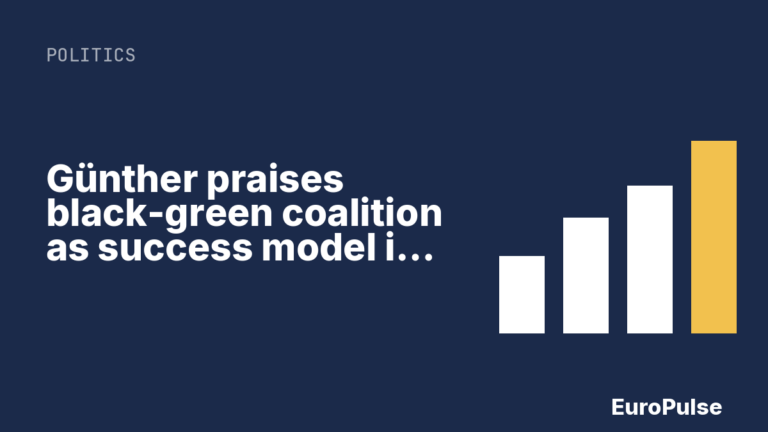 Günther praises black-green coalition as success model in Schleswig-Holstein