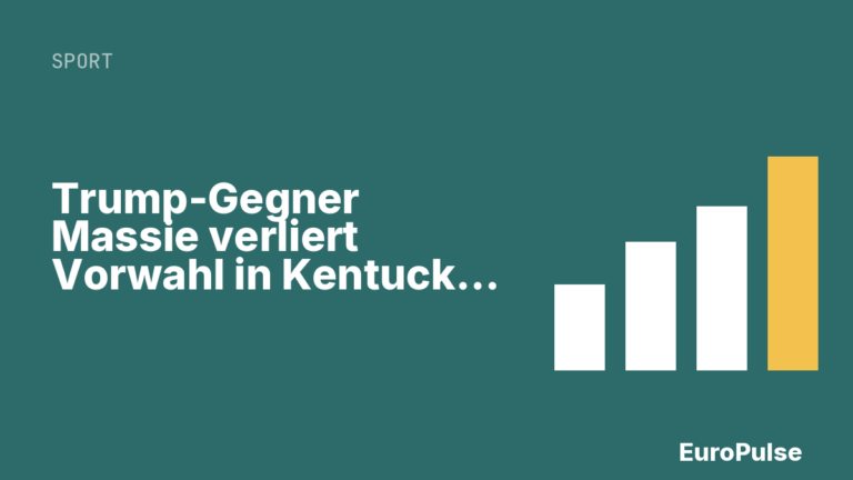 Trump-Gegner Massie verliert Vorwahl in Kentucky an Gallrein
