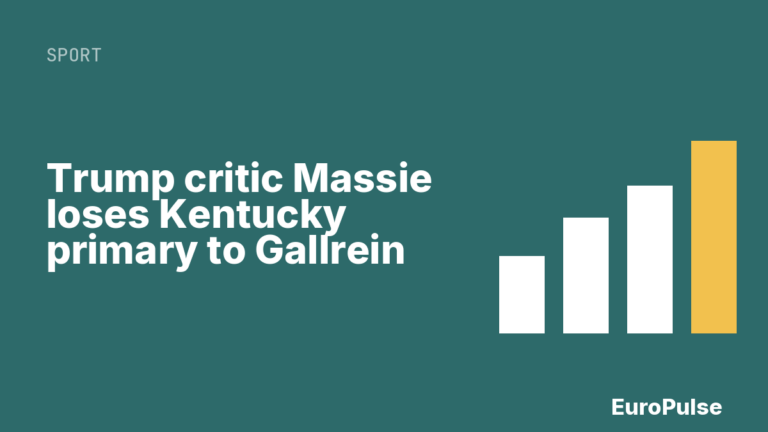 Trump critic Massie loses Kentucky primary to Gallrein